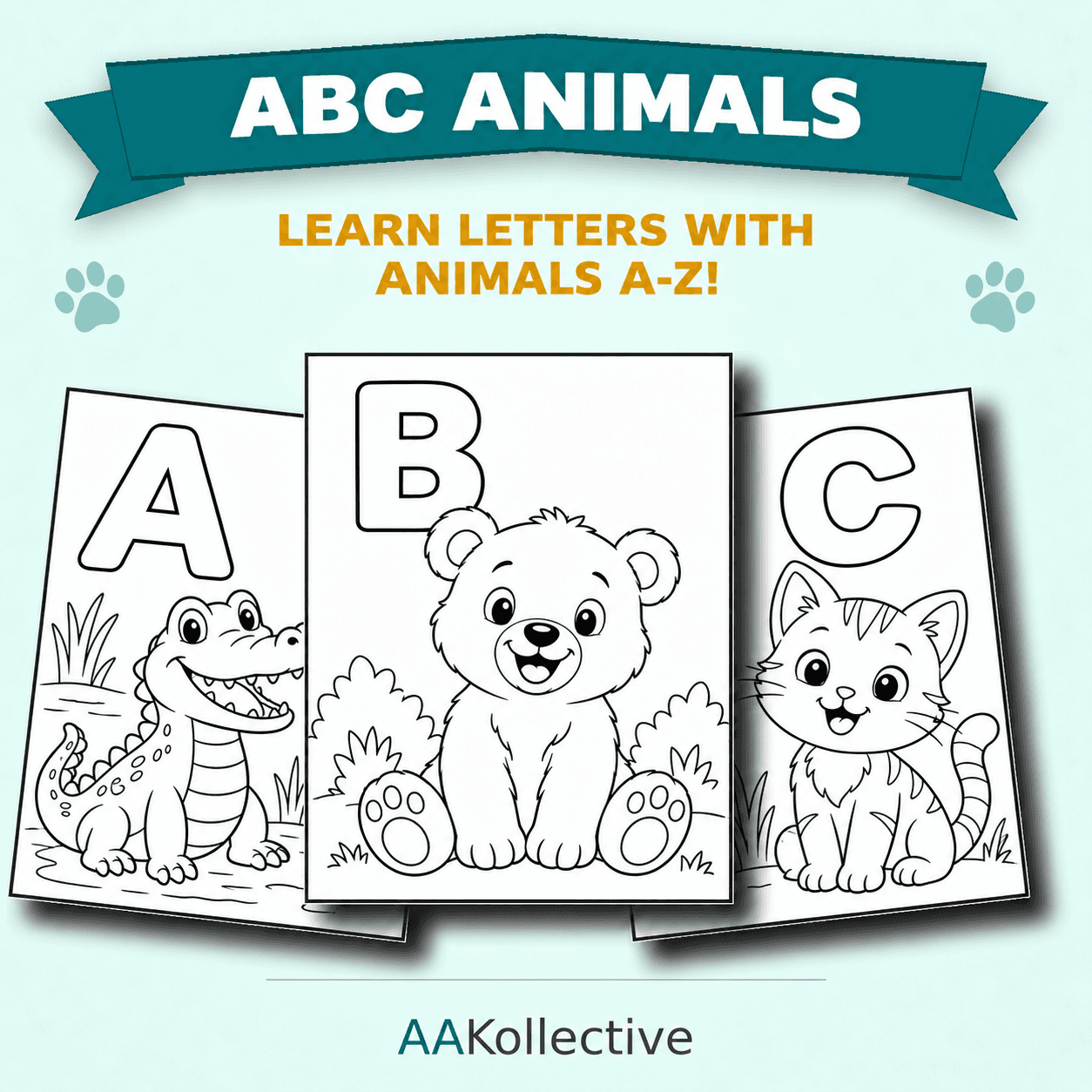 ABC Animals Coloring Book preview