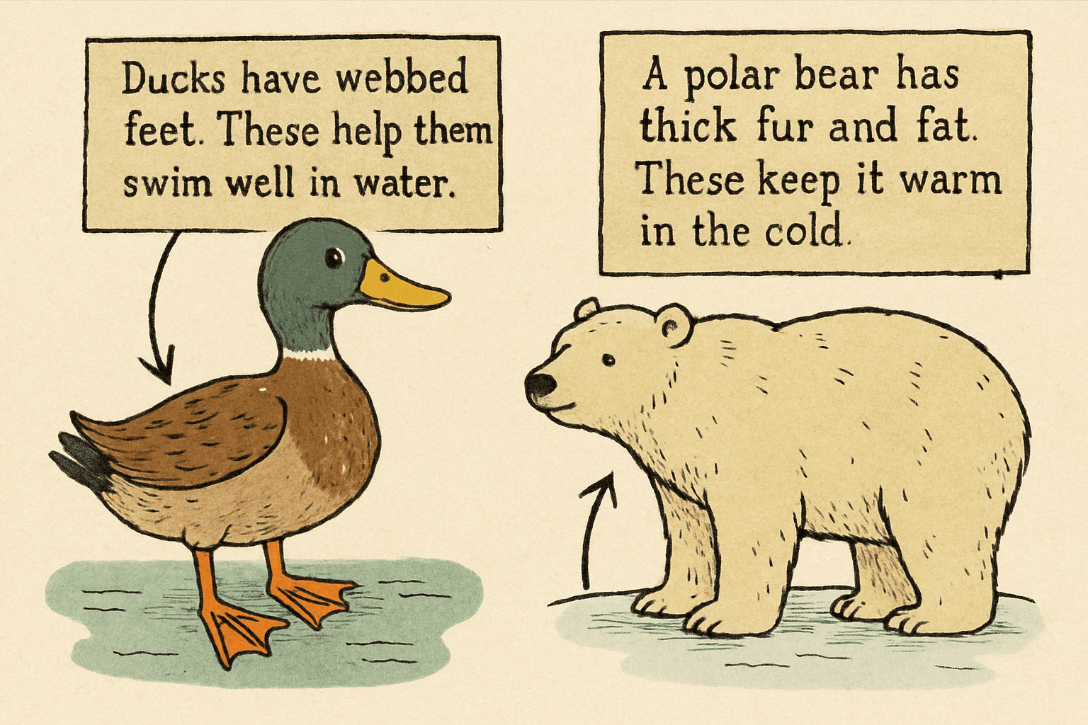 Common Core Worksheets: Animal Evidence Writing