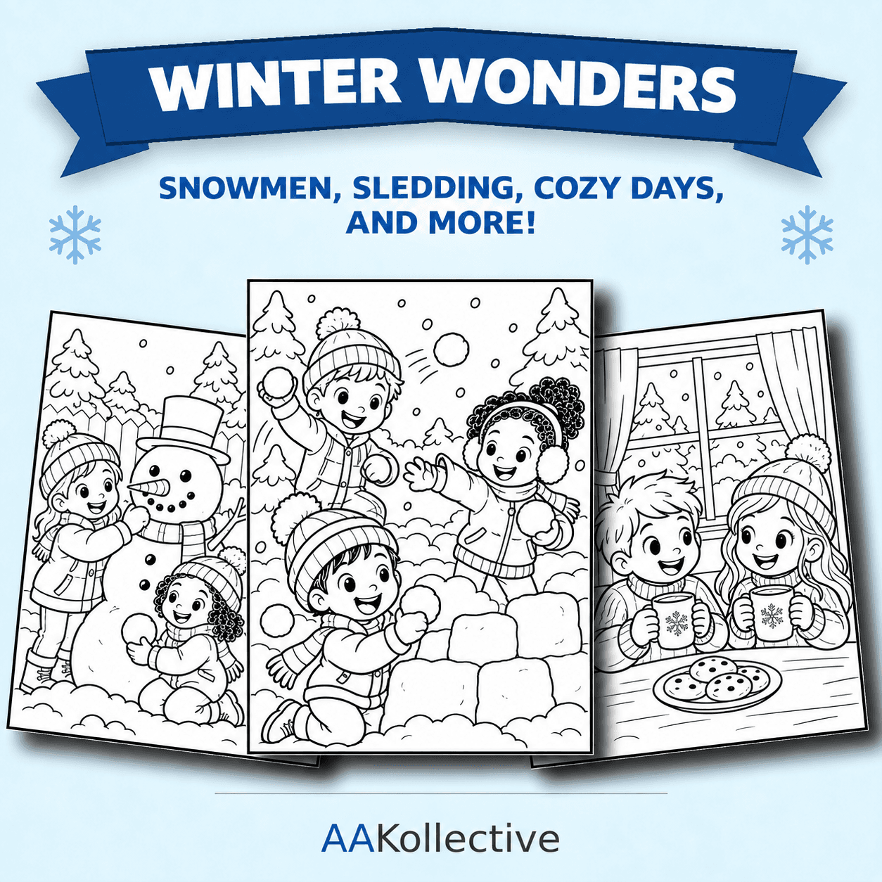 Winter Wonders Coloring Book preview