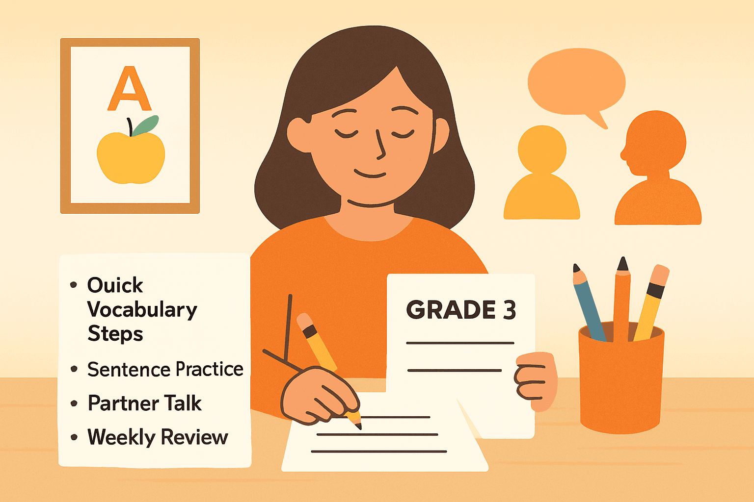 A Word a Day Grade 3 TE Worksheets: Daily Plan